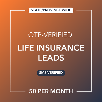 Life Insurance Leads | OTP-Verified