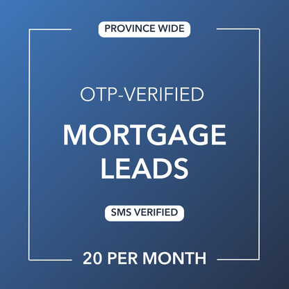 Mortgage Leads | OTP-Verified | Canada