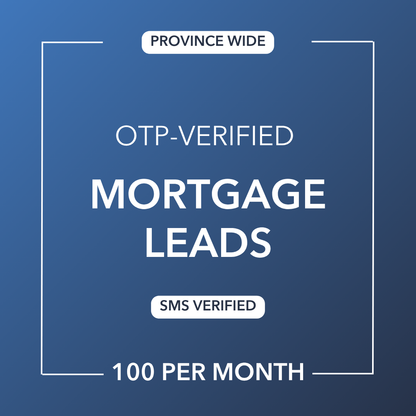 Mortgage Leads | OTP-Verified | Canada