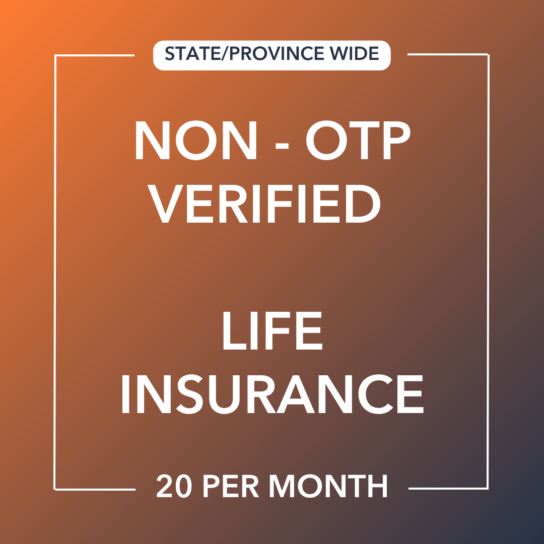 Life Insurance Leads | NON-OTP-Verified