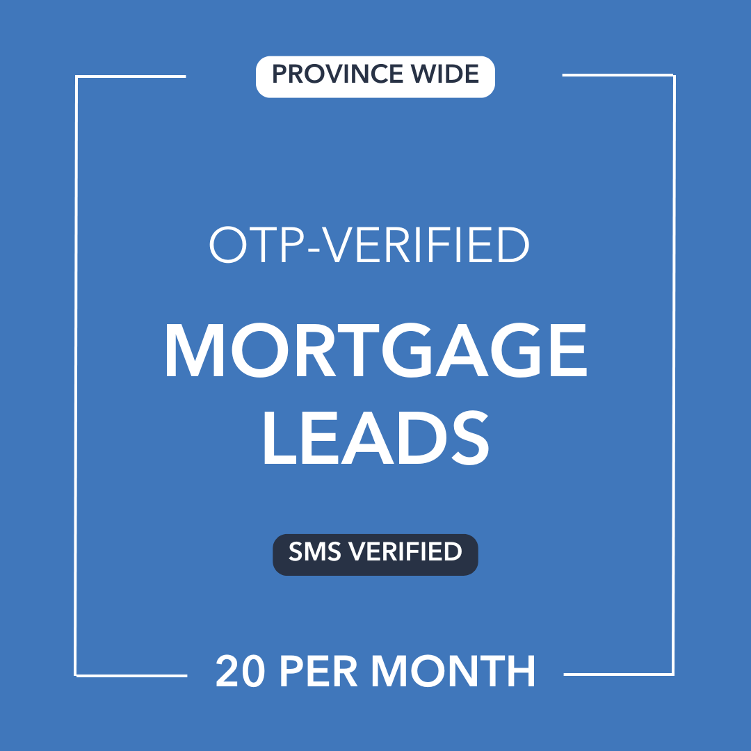 Mortgage Leads | SMS-Verified | SMC (20% Off)