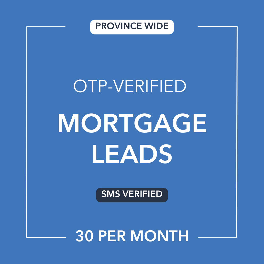 Mortgage Leads | SMS-Verified | SMC (20% Off)