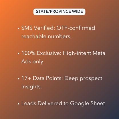 Life Insurance Leads | OTP-SMS Verified