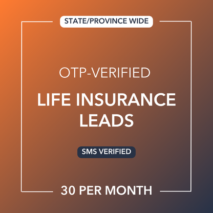 Life Insurance Leads | OTP-Verified