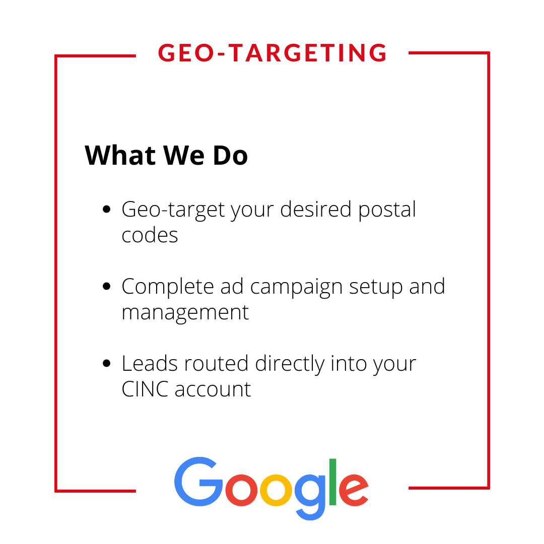 Geo-Targeting Ads Campaign : Unlimited Zipcodes / Postal Codes
